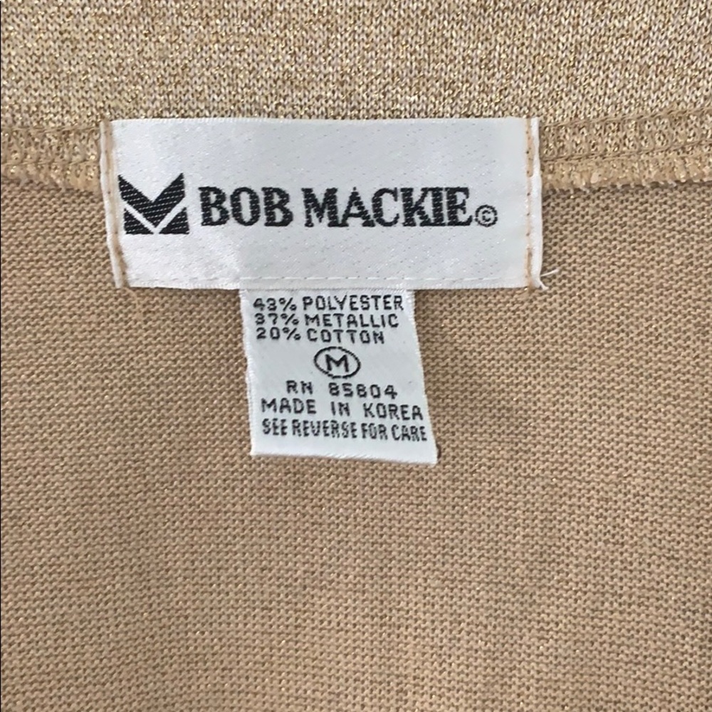 Vintage Bob Mackie Sparkly Gold Cardigan - Picture 3 of 4